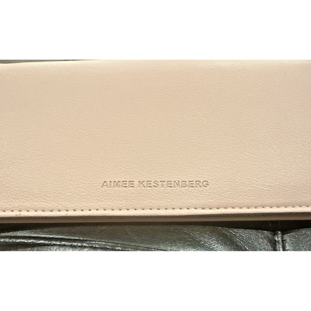Aimee‎ Kestenberg Marietta Bifold Wallet Blush Pink Vegan Leather Gold Hardware